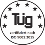 TÜG-Qualitätssiegel, zertifiziert nach ISO 9001:2015
